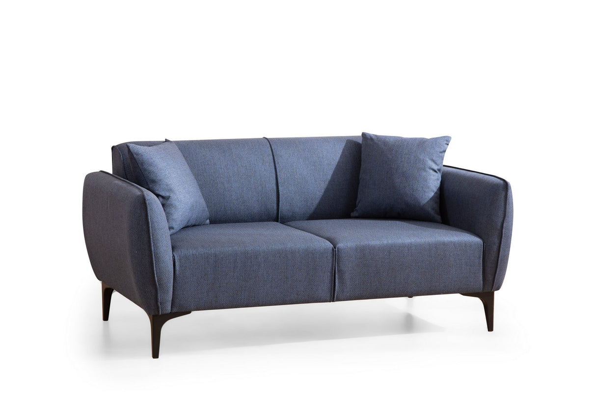 Canapea fixă Belissimo, Diverse culori, Diverse configurații, Diverse dimensiuni - Albastru - 160x95x67 cm - 2 locuri | SKU: 560ARE1533 | Canapea fixă Belissimo, varianta Albastru - 160x95x67 cm - 2 locuri, produs pentru amenajarea locuinței, disponibil online în România la CasaMob