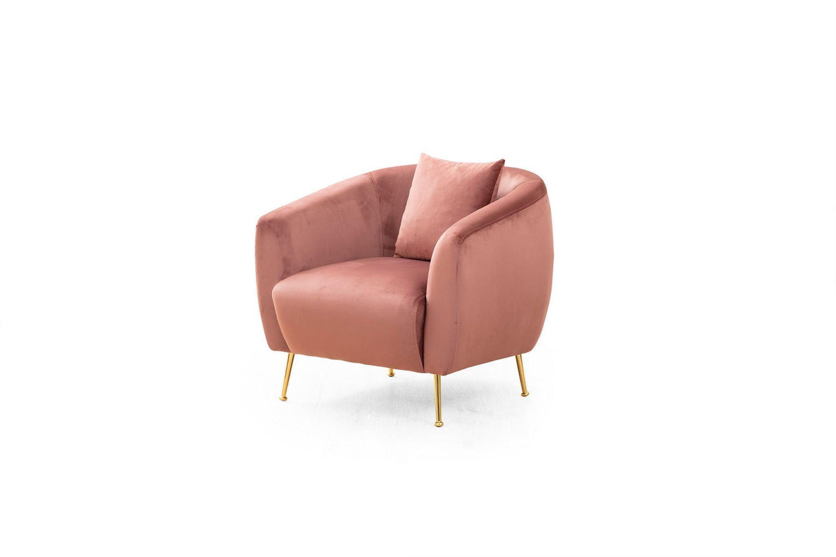 Fotoliu Eses Wing Chair, 70 x 82 x 82 cm - Roz, SKU 560ARE1729