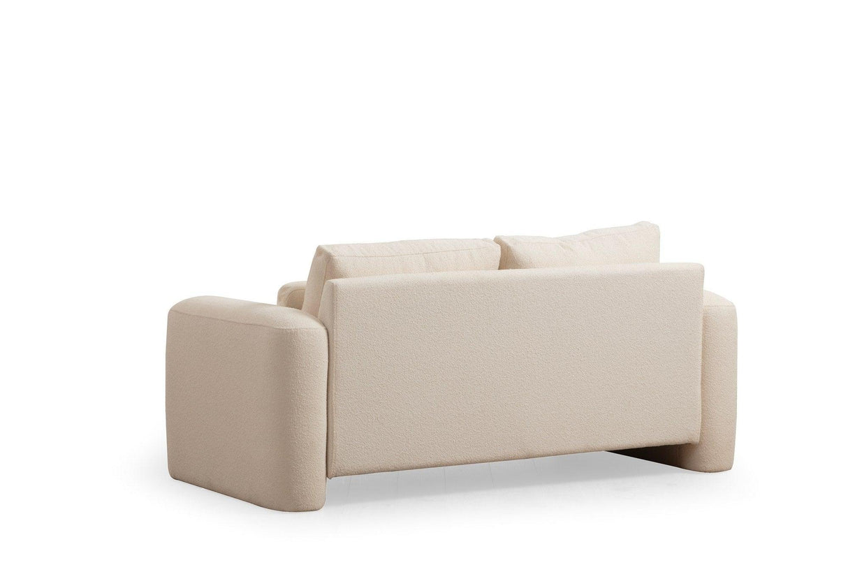 Canapea Lux 2 locuri Lily, 180 x 73 x 97 cm - Crem, SKU 560ARE1844