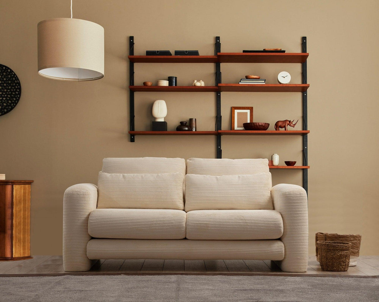Canapea Lux 2 locuri Lily, 180 x 73 x 97 cm - Bej, SKU 560ARE1844