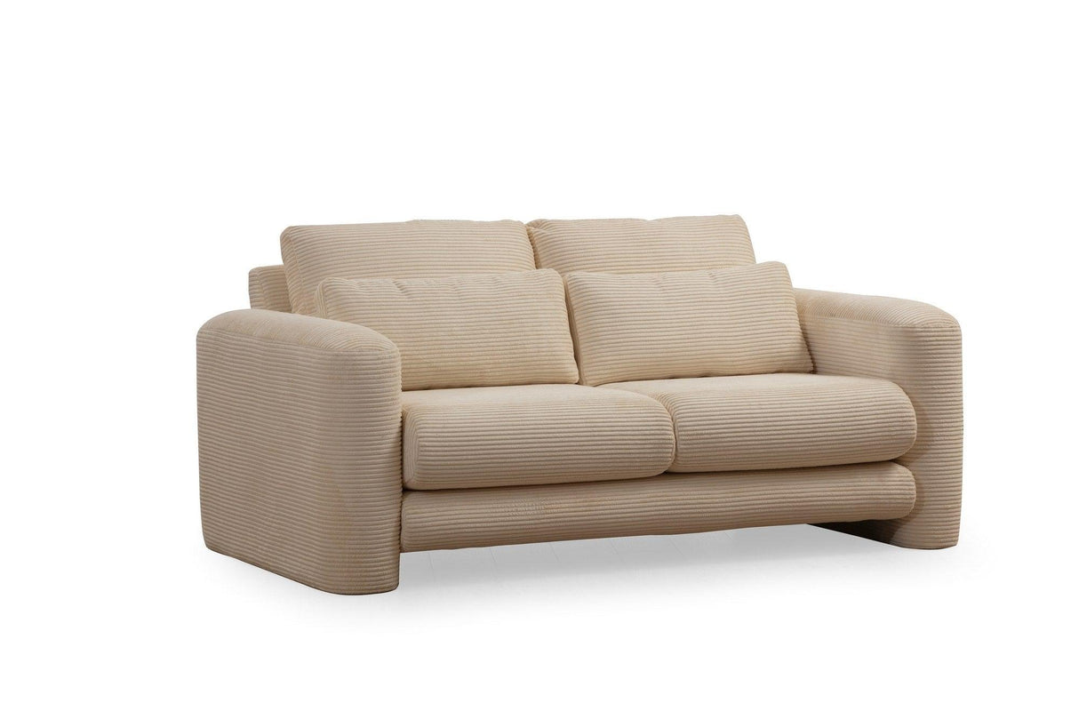 Canapea Lux 2 locuri Lily, 180 x 73 x 97 cm - Bej, SKU 560ARE1844