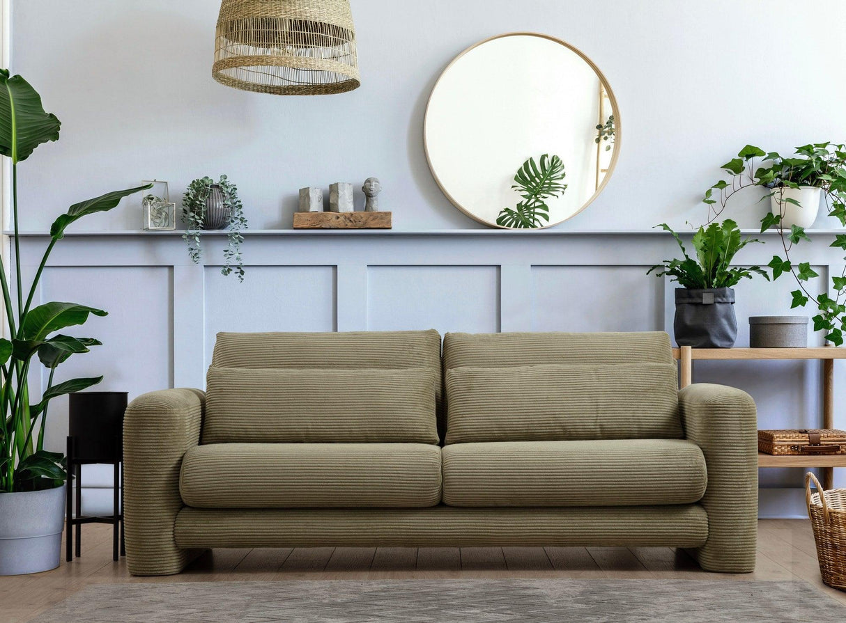 Canapea Lux 3 locuri Lily, 215 x 73 x 97 cm - Verde, SKU 560ARE1847