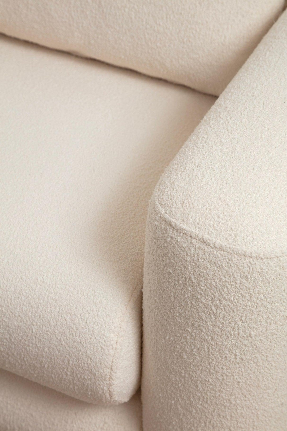 Canapea Lux 3 locuri Lily, 215 x 73 x 97 cm - Crem, SKU 560ARE1847