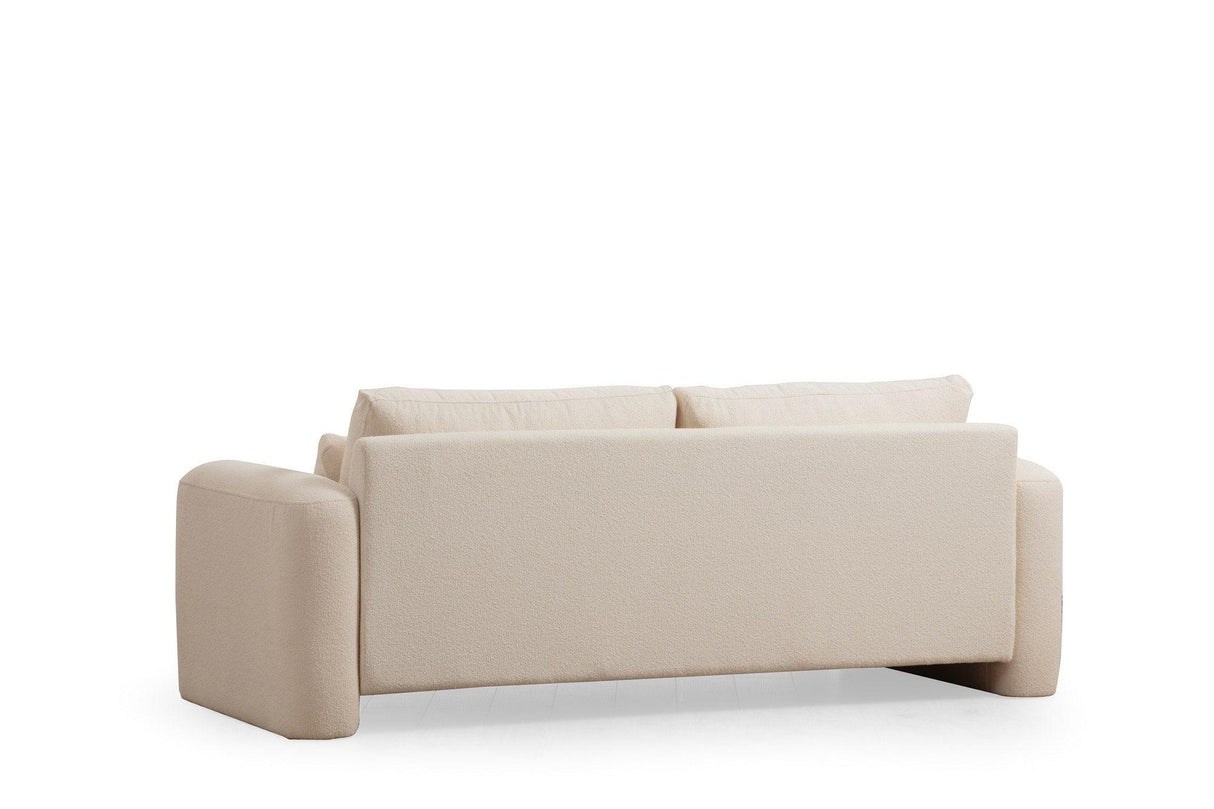 Canapea Lux 3 locuri Lily, 215 x 73 x 97 cm - Crem, SKU 560ARE1847