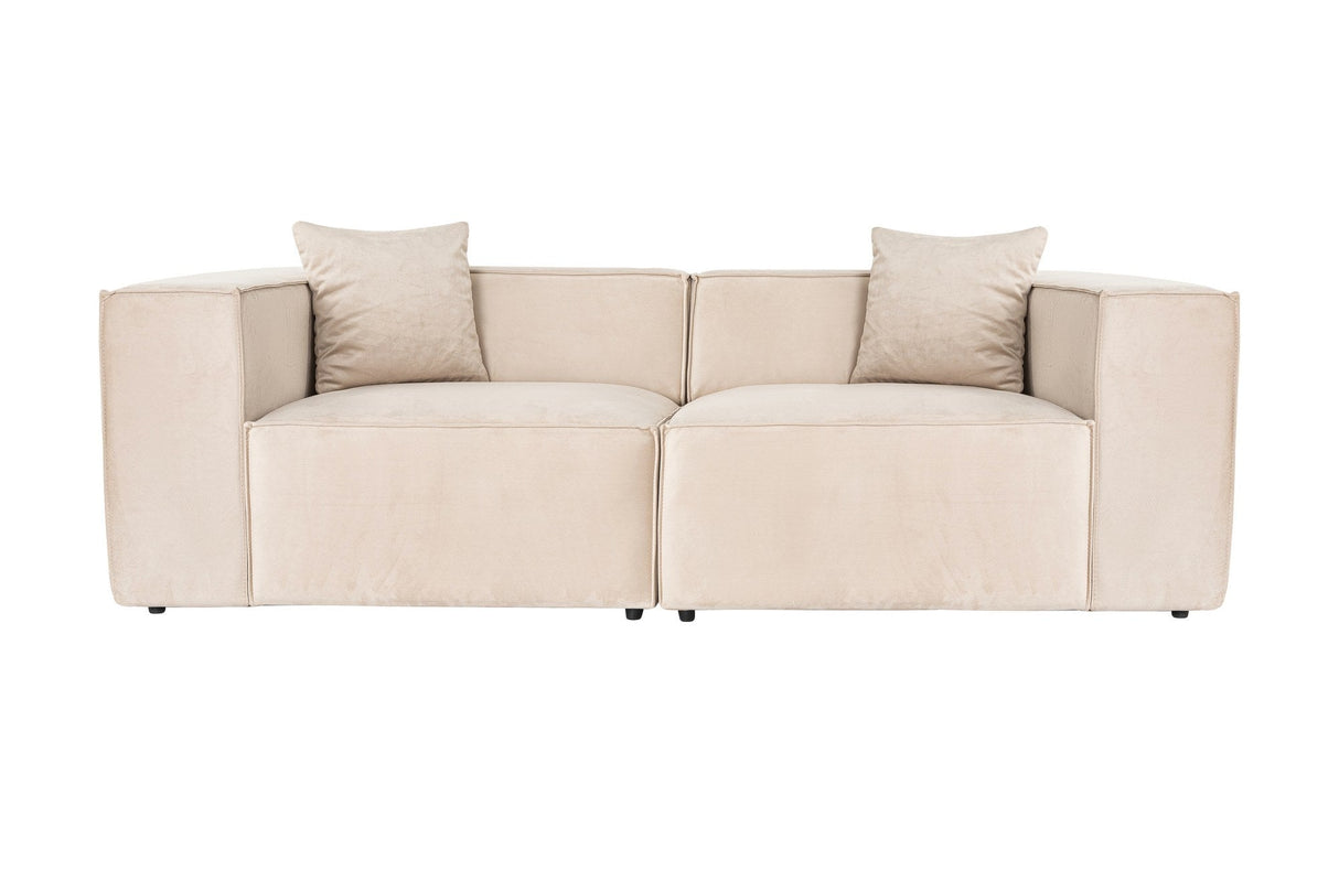 Canapea fixă Lora, Diverse culori, Diverse configurații, 108x74x65 cm - Crem - 2 locuri | SKU: 560ARE1937 | Canapea fixă Lora, 108x74x65 cm, varianta Crem - 2 locuri, produs pentru amenajarea locuinței, disponibil online în România la CasaMob