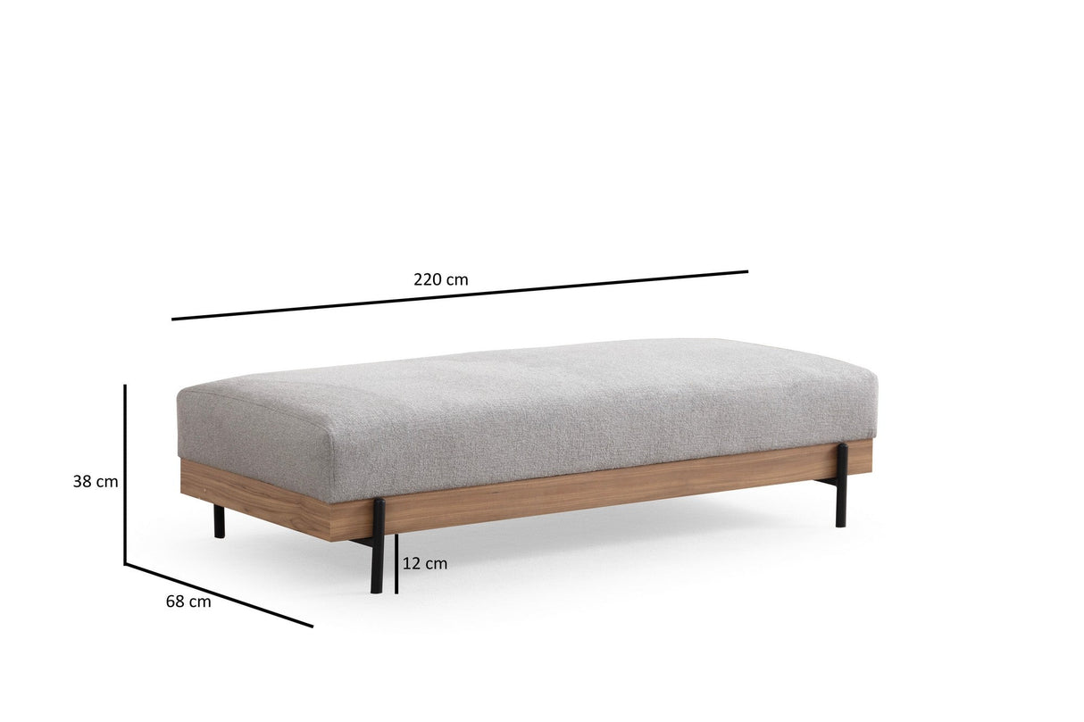 Taburet Eti stejar Pouffe, Diverse culori - Gri | SKU: 560ARE2135 | Taburet Eti stejar Pouffe, varianta Gri, produs pentru amenajarea locuinței, disponibil online în România la CasaMob