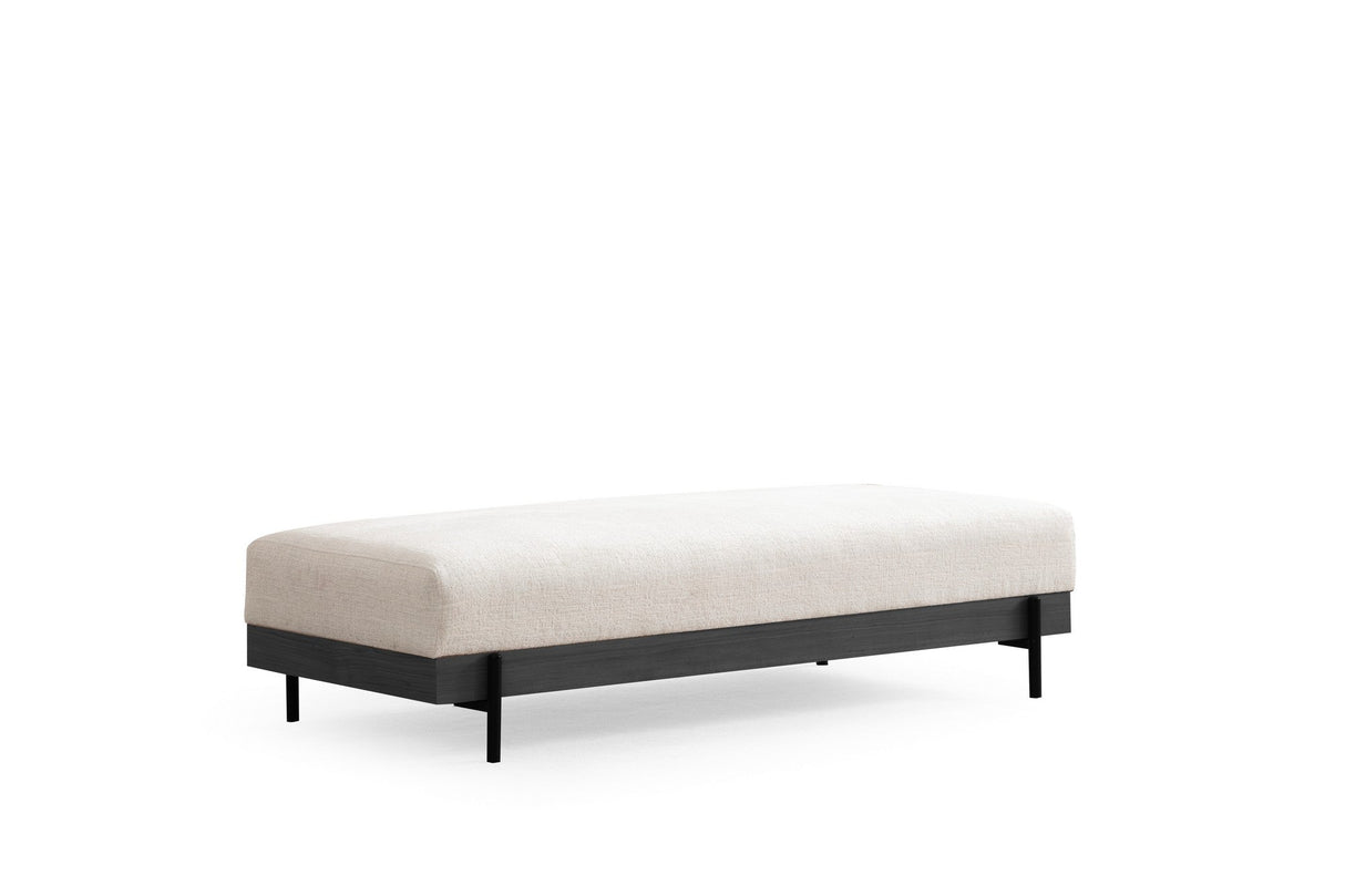 Taburet Eti negru Pouffe, Diverse culori - Alb | SKU: 560ARE2136 | Taburet Eti negru Pouffe, varianta Alb, produs pentru amenajarea locuinței, disponibil online în România la CasaMob