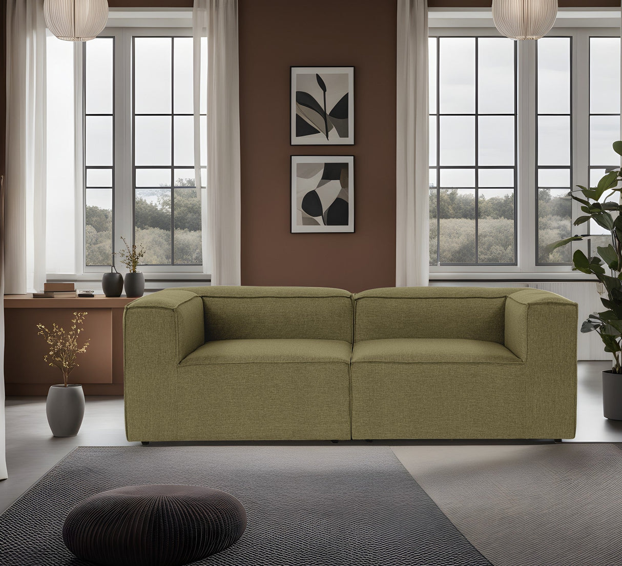 Canapea fixă Fora, Diverse culori, Diverse configurații, Diverse dimensiuni - Verde - 214x105x66 cm - 2 locuri | SKU: 560ARE2143 | Canapea fixă Fora, varianta Verde - 214x105x66 cm - 2 locuri, produs pentru amenajarea locuinței, disponibil online în România la CasaMob
