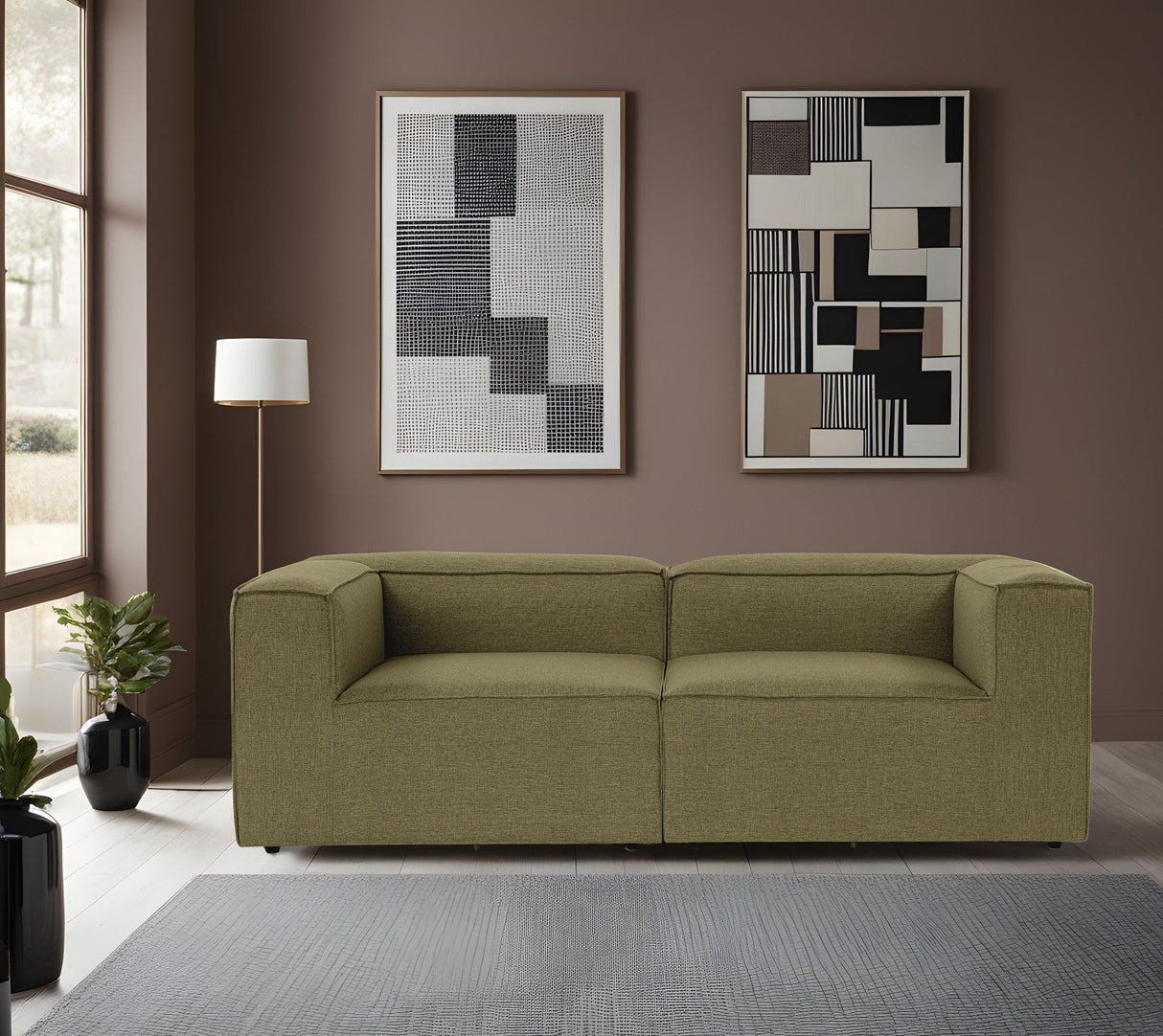 Canapea fixă Fora, Diverse culori, Diverse configurații, Diverse dimensiuni - Verde - 214x105x66 cm - 2 locuri | SKU: 560ARE2143 | Canapea fixă Fora, varianta Verde - 214x105x66 cm - 2 locuri, produs pentru amenajarea locuinței, disponibil online în România la CasaMob