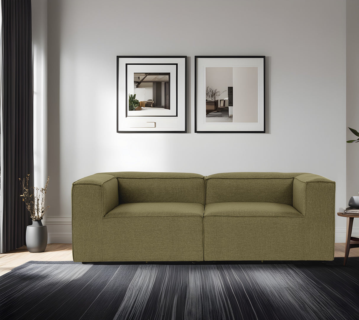 Canapea fixă Fora, Diverse culori, Diverse configurații, Diverse dimensiuni - Verde - 214x105x66 cm - 2 locuri | SKU: 560ARE2143 | Canapea fixă Fora, varianta Verde - 214x105x66 cm - 2 locuri, produs pentru amenajarea locuinței, disponibil online în România la CasaMob