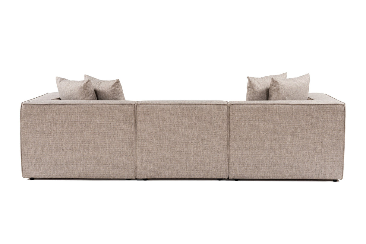 Canapea fixă 3 locuri Sora 3, Diverse culori, 270x95x65 cm - Sand beige | SKU: 560ARE2195 | Canapea fixă 3 locuri Sora 3, 270x95x65 cm, varianta Sand beige, produs pentru amenajarea locuinței, disponibil online în România la CasaMob