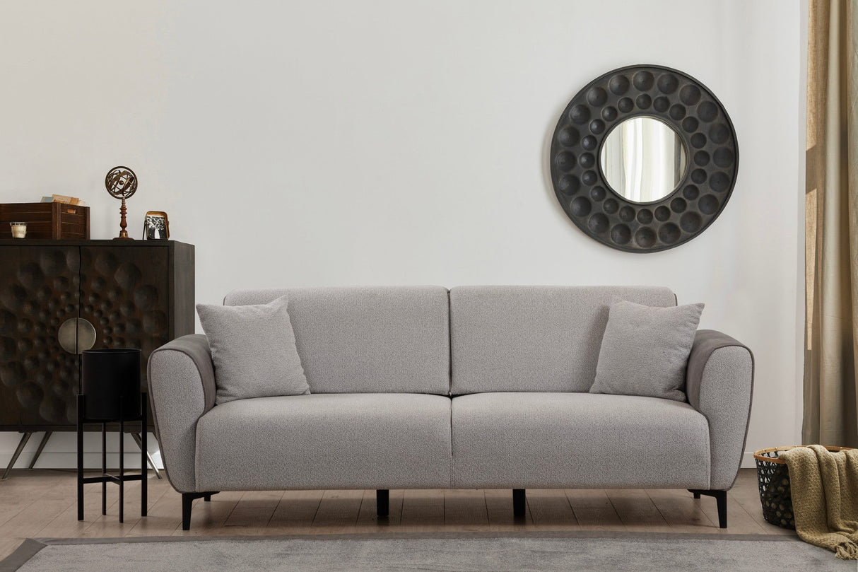 Canapea extensibilă Aren, 3 locuri, Diverse culori - Gri deschis | SKU: 560ARE2229 | Canapea extensibilă Aren, 3 locuri, varianta Gri deschis, produs pentru amenajarea locuinței, disponibil online în România la CasaMob