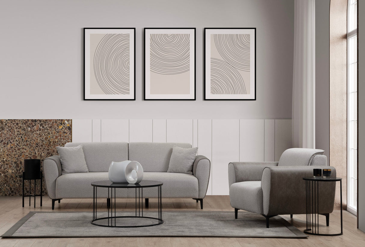 Canapea extensibilă Aren, 3 locuri, Diverse culori - Gri deschis | SKU: 560ARE2229 | Canapea extensibilă Aren, 3 locuri, varianta Gri deschis, produs pentru amenajarea locuinței, disponibil online în România la CasaMob