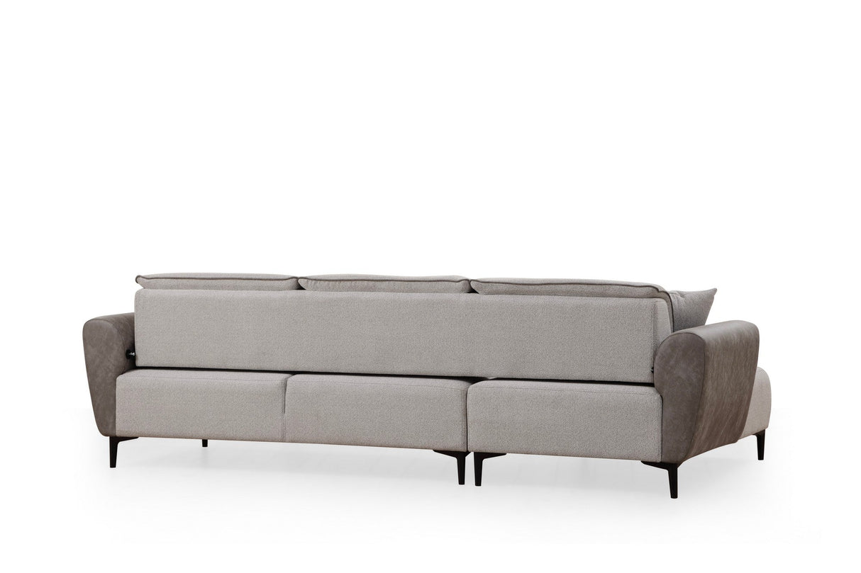 Canapea extensibilă Aren, Colț, Stânga, Diverse culori, 260x150 cm - Gri deschis | SKU: 560ARE2233 | Canapea extensibilă Aren, Colț, Stânga, 260x150 cm, varianta Gri deschis, produs pentru amenajarea locuinței, disponibil online în România la CasaMob