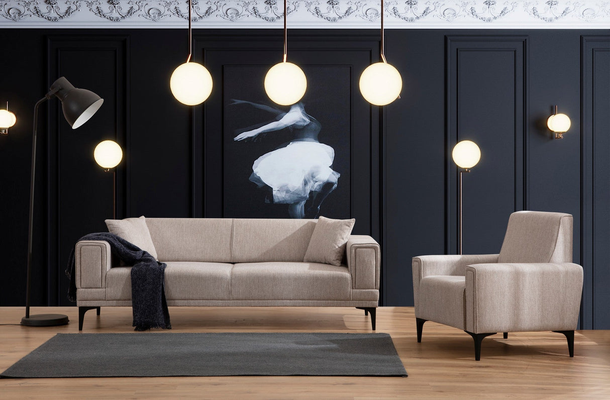 Canapea extensibilă Horizon, 3 locuri, Diverse culori - Maro deschis | SKU: 560ARE2262 | Canapea extensibilă Horizon, 3 locuri, varianta Maro deschis, produs pentru amenajarea locuinței, disponibil online în România la CasaMob