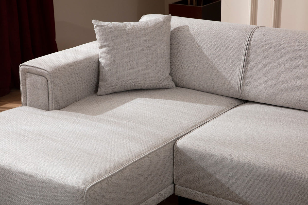 Canapea extensibilă Horizon, Colț, Stânga, Diverse culori, 250x140 cm - Ecru | SKU: 560ARE2269 | Canapea extensibilă Horizon, Colț, Stânga, 250x140 cm, varianta Ecru, produs pentru amenajarea locuinței, disponibil online în România la CasaMob