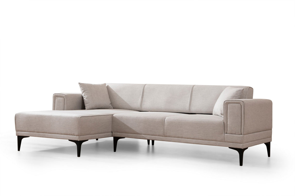 Canapea extensibilă Horizon, Colț, Stânga, Diverse culori, 250x140 cm - Ecru | SKU: 560ARE2269 | Canapea extensibilă Horizon, Colț, Stânga, 250x140 cm, varianta Ecru, produs pentru amenajarea locuinței, disponibil online în România la CasaMob