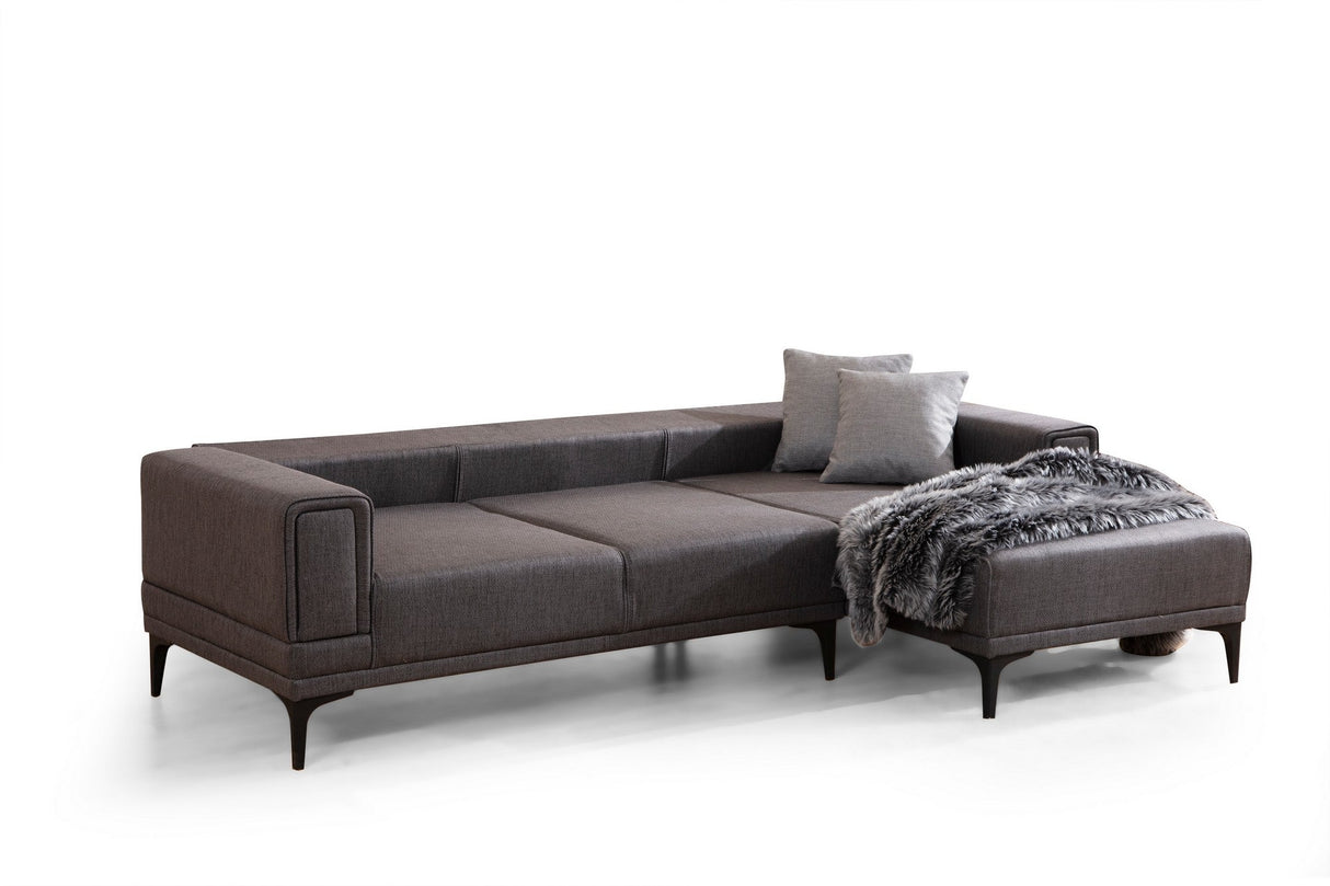 Canapea extensibilă Horizon, Colț, Dreapta, Diverse culori, 250x140 cm - Gri închis | SKU: 560ARE2272 | Canapea extensibilă Horizon, Colț, Dreapta, 250x140 cm, varianta Gri închis, produs pentru amenajarea locuinței, disponibil online în România la CasaMob