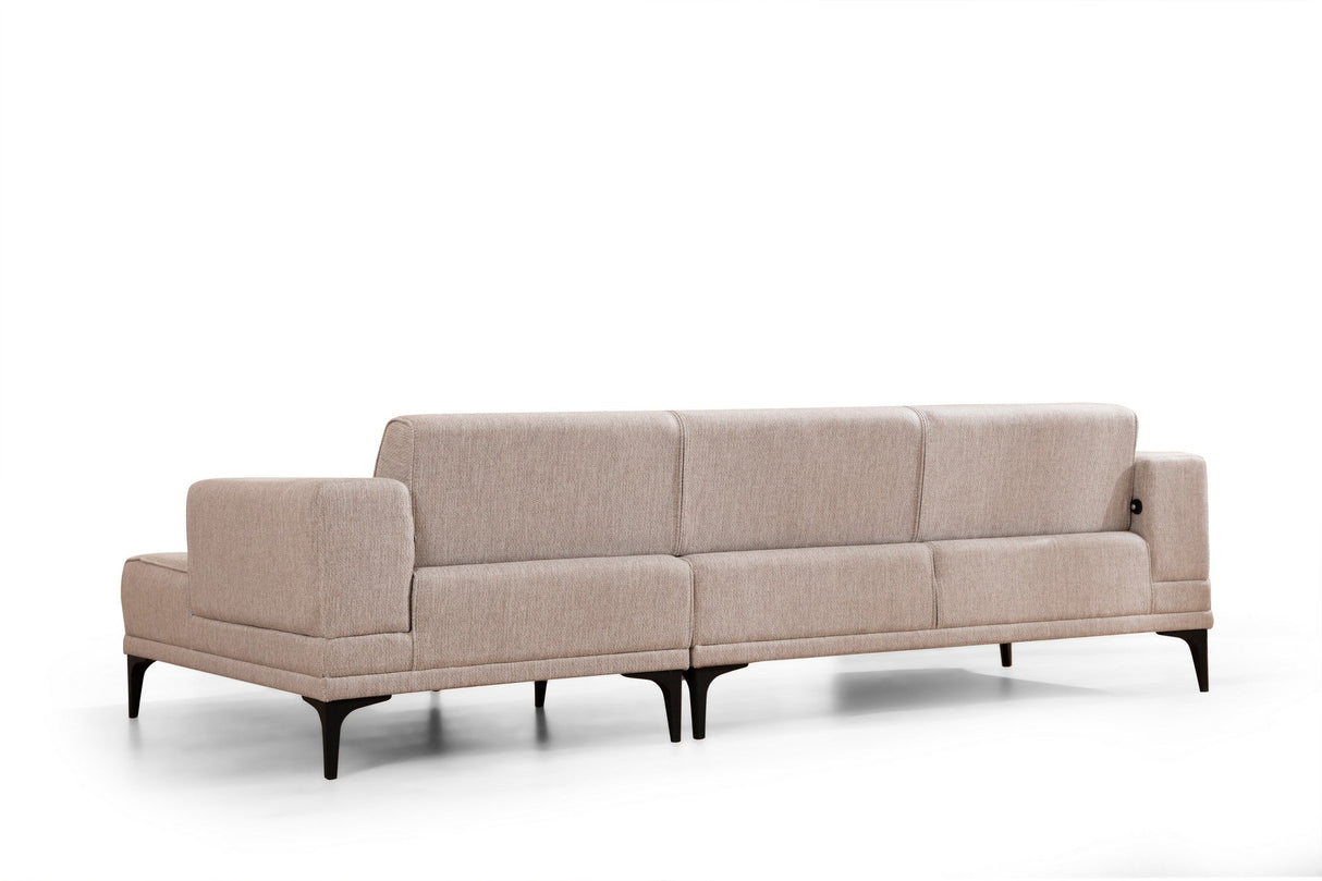 Canapea extensibilă Horizon, Colț, Dreapta, Diverse culori, 250x140 cm - Maro deschis | SKU: 560ARE2274 | Canapea extensibilă Horizon, Colț, Dreapta, 250x140 cm, varianta Maro deschis, produs pentru amenajarea locuinței, disponibil online în România la CasaMob