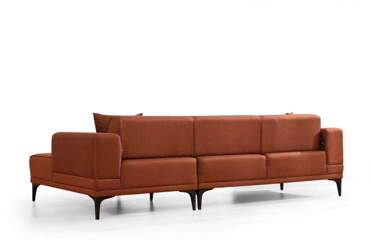 Canapea extensibilă Horizon, Colț, Dreapta, Diverse culori, 250x140 cm - Roșu cărămiziu | SKU: 560ARE2275 | Canapea extensibilă Horizon, Colț, Dreapta, 250x140 cm, varianta Roșu cărămiziu, produs pentru amenajarea locuinței, disponibil online în România la CasaMob
