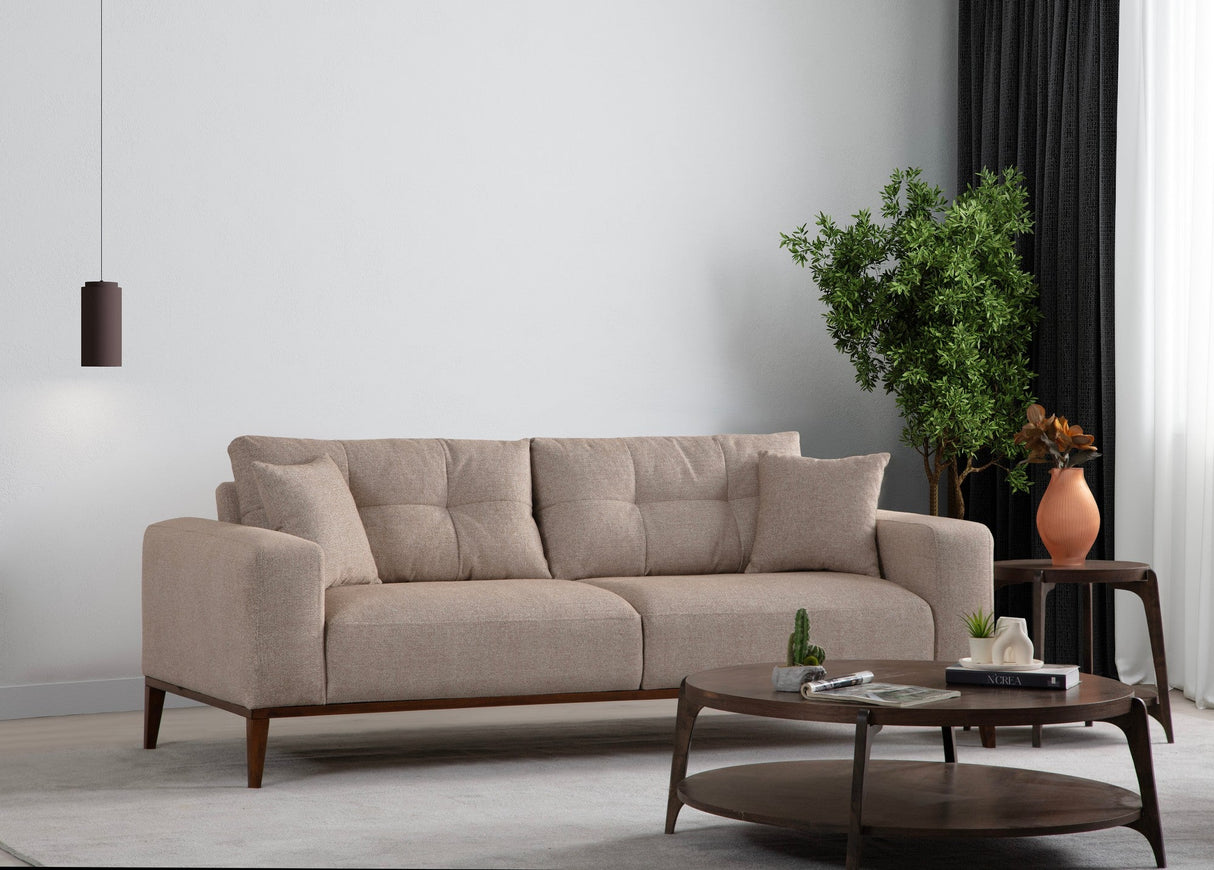Canapea extensibilă 3 locuri Sinor, Diverse culori, 225 x 92 x 75 cm - Bej | SKU: 560ARE2364 | Canapea extensibilă 3 locuri Sinor, 92x57x75 cm, varianta Bej, produs pentru amenajarea locuinței, disponibil online în România la CasaMob