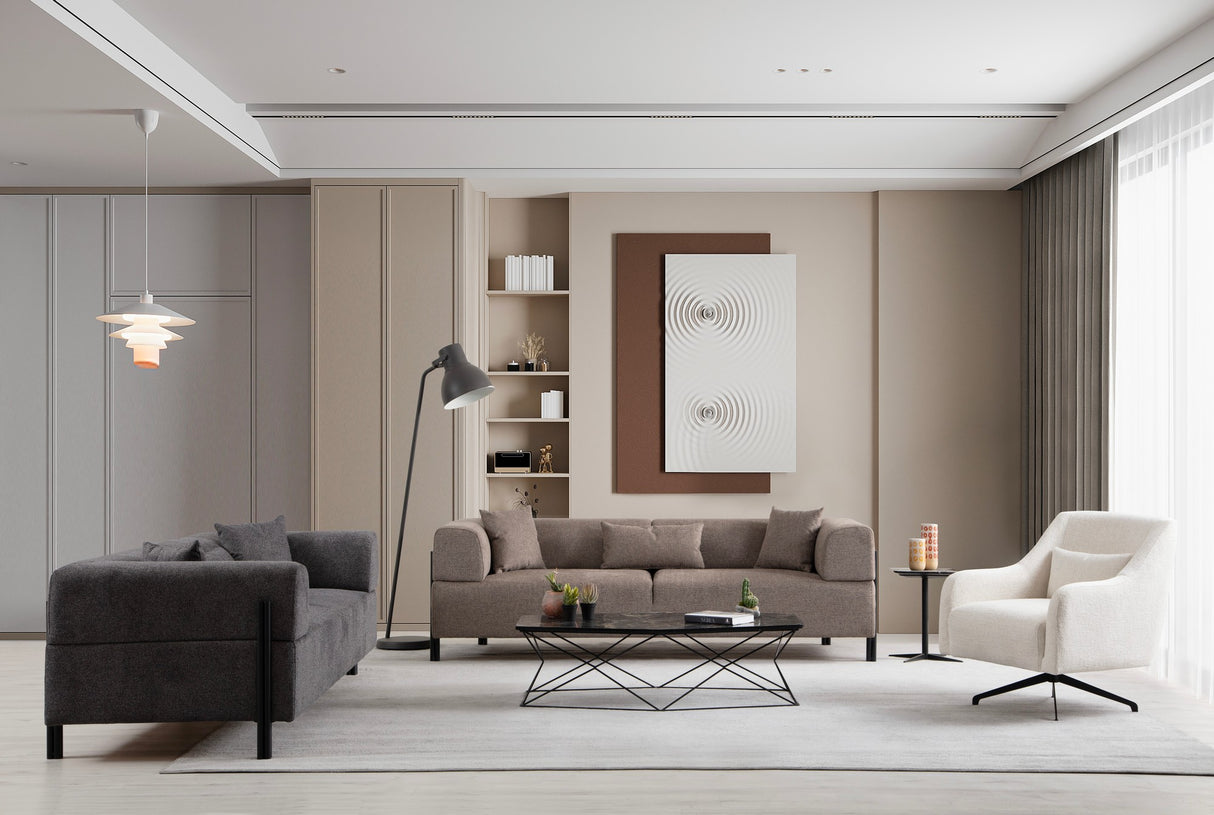 Canapea fixă 3 locuri Gio, Diverse culori, 93x66x75 cm - Antracit | SKU: 560ARE2366 | Canapea fixă 3 locuri Gio, 93x66x75 cm, varianta Antracit, produs pentru amenajarea locuinței, disponibil online în România la CasaMob