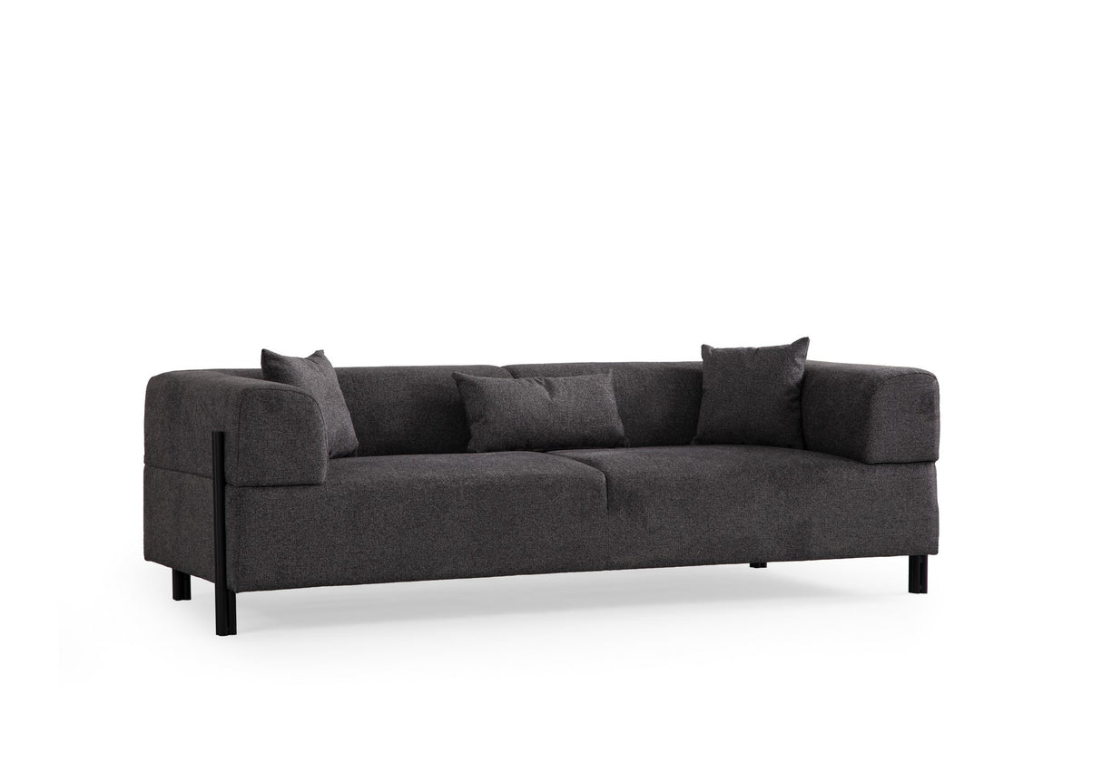 Canapea fixă 3 locuri Gio, Diverse culori, 93x66x75 cm - Antracit | SKU: 560ARE2366 | Canapea fixă 3 locuri Gio, 93x66x75 cm, varianta Antracit, produs pentru amenajarea locuinței, disponibil online în România la CasaMob