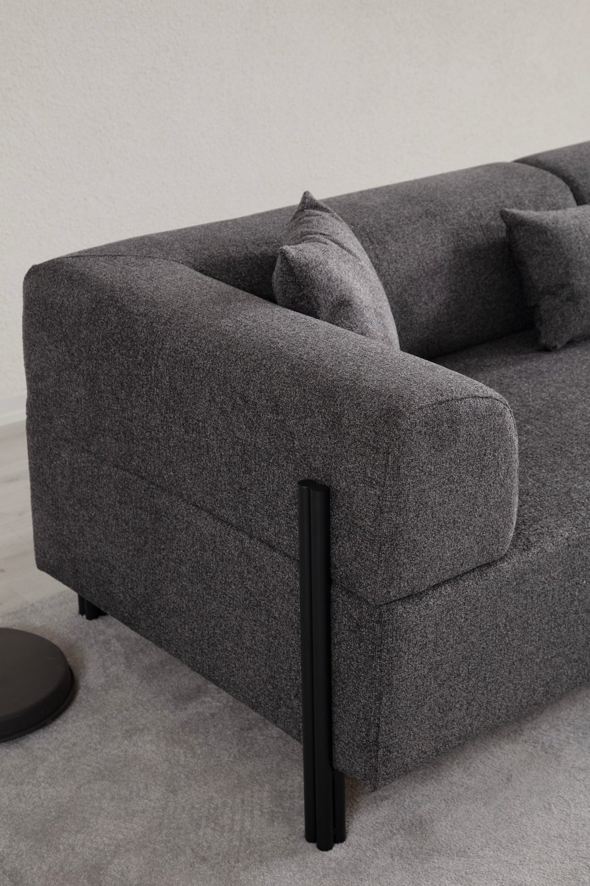 Canapea fixă 3 locuri Gio, Diverse culori, 93x66x75 cm - Antracit | SKU: 560ARE2366 | Canapea fixă 3 locuri Gio, 93x66x75 cm, varianta Antracit, produs pentru amenajarea locuinței, disponibil online în România la CasaMob