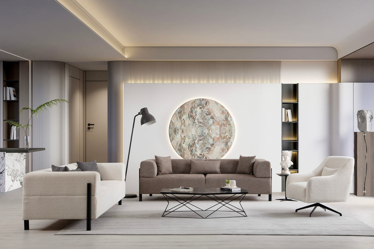 Canapea fixă 3 locuri Gio, Diverse culori, 93x66x75 cm - Maro | SKU: 560ARE2367 | Canapea fixă 3 locuri Gio, 93x66x75 cm, varianta Maro, produs pentru amenajarea locuinței, disponibil online în România la CasaMob