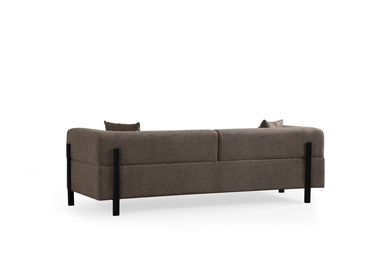Canapea fixă 3 locuri Gio, Diverse culori, 93x66x75 cm - Maro | SKU: 560ARE2367 | Canapea fixă 3 locuri Gio, 93x66x75 cm, varianta Maro, produs pentru amenajarea locuinței, disponibil online în România la CasaMob