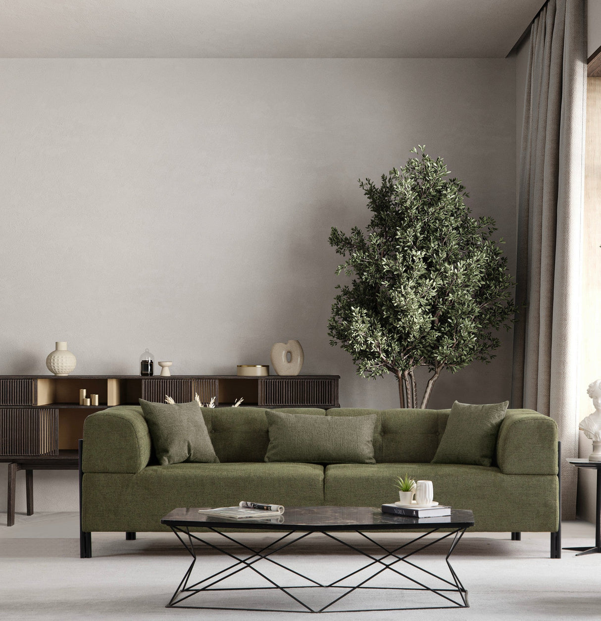 Canapea fixă 3 locuri Gio, Diverse culori, 93x66x75 cm - Verde | SKU: 560ARE2369 | Canapea fixă 3 locuri Gio, 93x66x75 cm, varianta Verde, produs pentru amenajarea locuinței, disponibil online în România la CasaMob