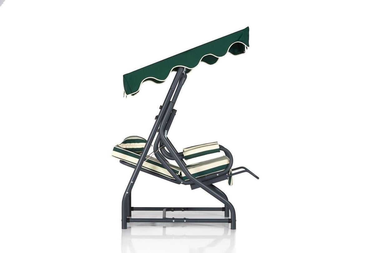 Balansoar de gradina verde din metal Camellia – Floriane Garden , Bej 50x110x50 cm - Verde, SKU 561CLR1718