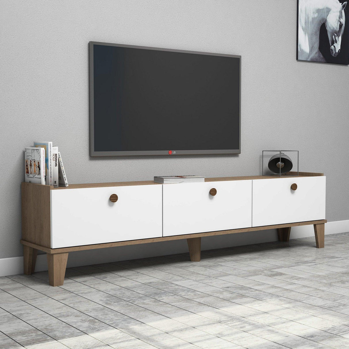 COMODA TV Venom, Stejar, 178x45x35 cm