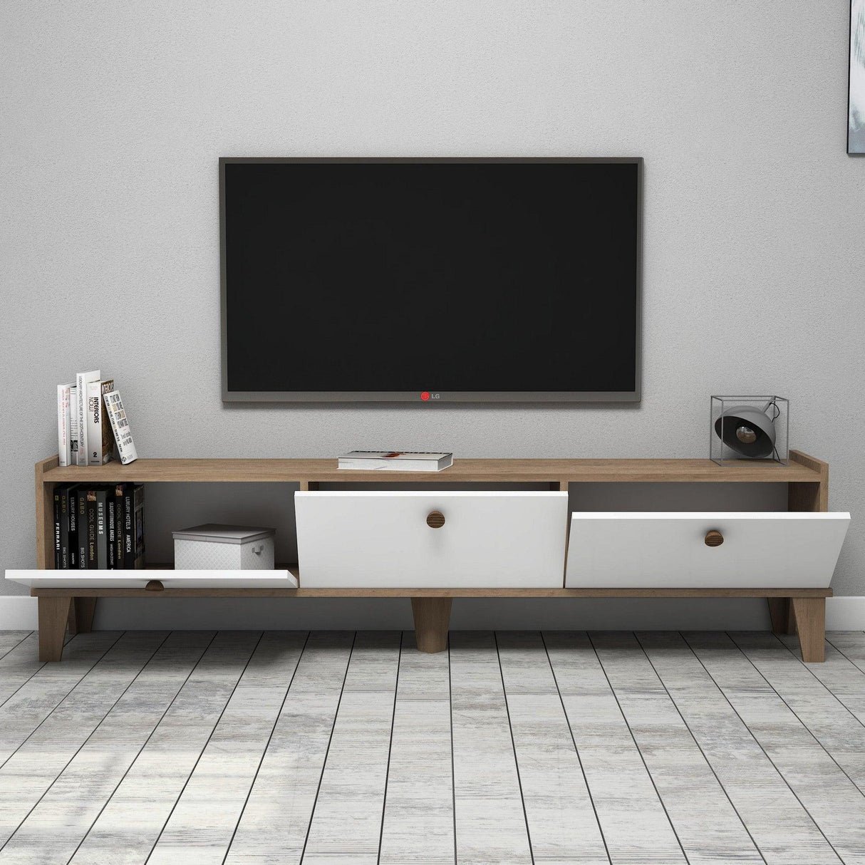 COMODA TV Venom, Stejar, 178x45x35 cm