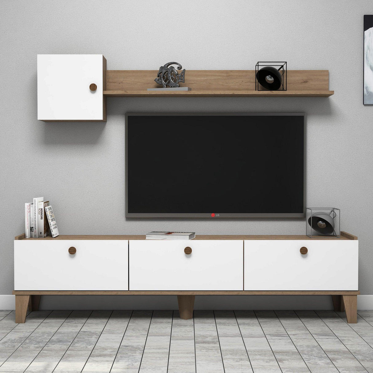COMODA TV dew, Stejar, 178x35x45 cm