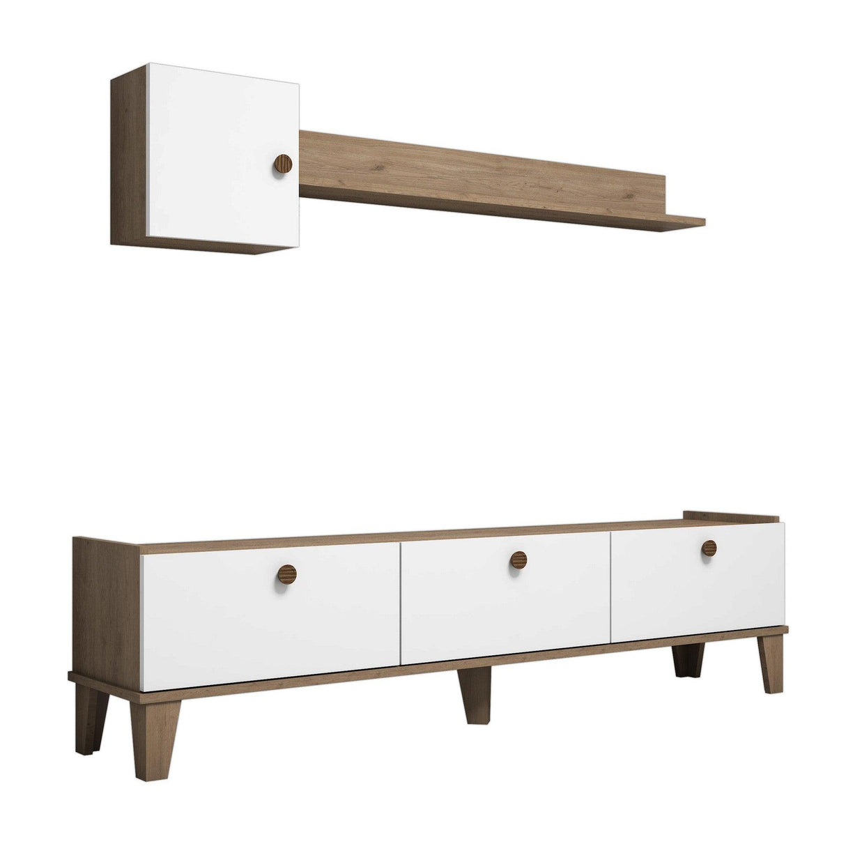 COMODA TV dew, Stejar, 178x35x45 cm