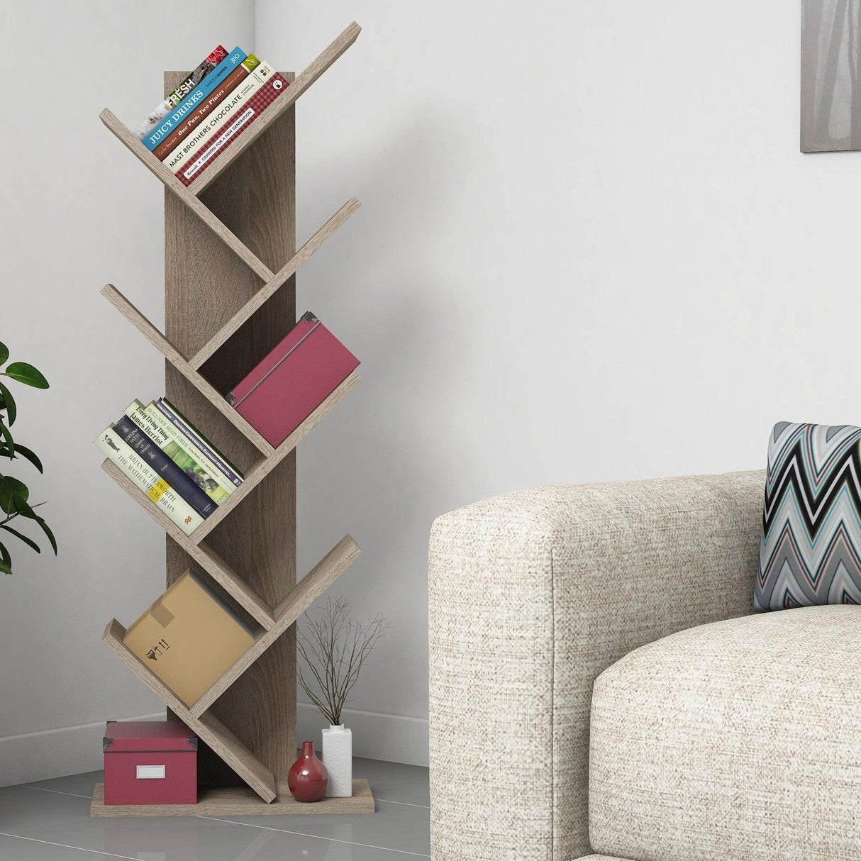 Biblioteca Zermat, Nuc, 46x129x22 cm