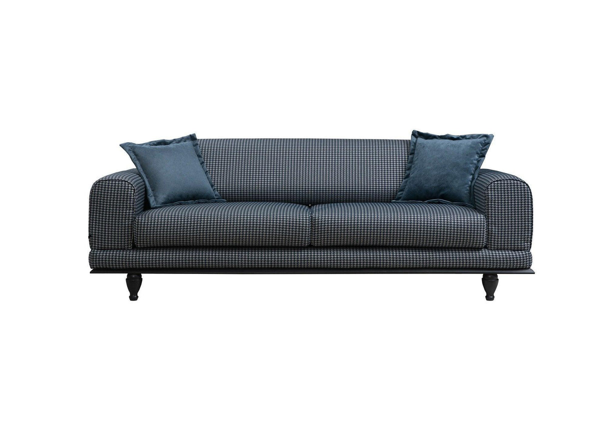 Canapea extensibilă 3 locuri Arredo, Albastru, 220x95x80 cm