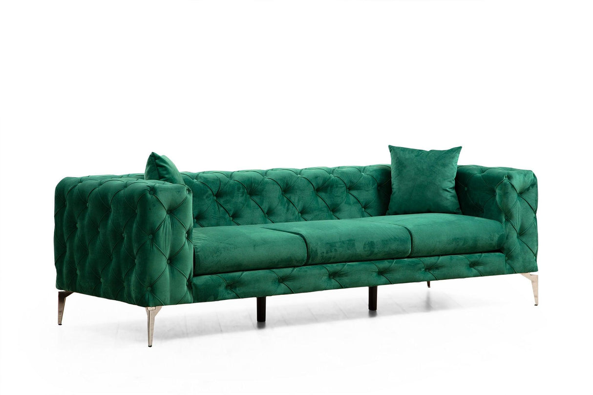 Canapea fixă Como, Diverse culori, Diverse configurații, Diverse dimensiuni - Verde - 237x90x70 cm - 3 locuri | SKU: 569HLN1134 | Canapea fixă Como, varianta Verde - 237x90x70 cm - 3 locuri, produs pentru amenajarea locuinței, disponibil online în România la CasaMob