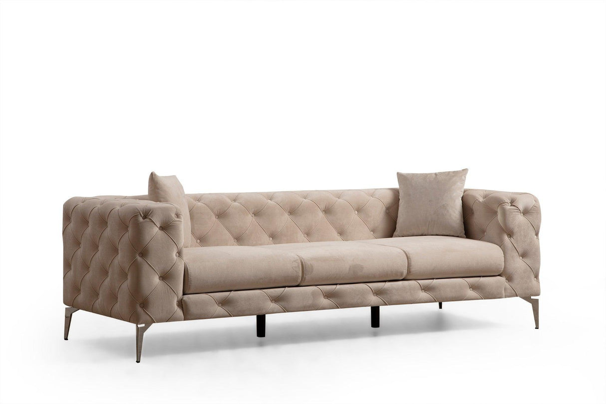 Canapea fixă Como, Diverse culori, Diverse configurații, Diverse dimensiuni - Ecru - 237x90x70 cm - 3 locuri | SKU: 569HLN1126 | Canapea fixă Como, varianta Ecru - 237x90x70 cm - 3 locuri, produs pentru amenajarea locuinței, disponibil online în România la CasaMob