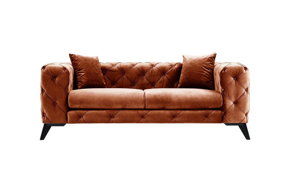 Canapea fixă Como, Diverse culori, Diverse configurații, Diverse dimensiuni - Portocaliu - 197x90x73 cm - 2 locuri | SKU: 569HLN1131 | Canapea fixă Como, varianta Portocaliu - 197x90x73 cm - 2 locuri, produs pentru amenajarea locuinței, disponibil online în România la CasaMob