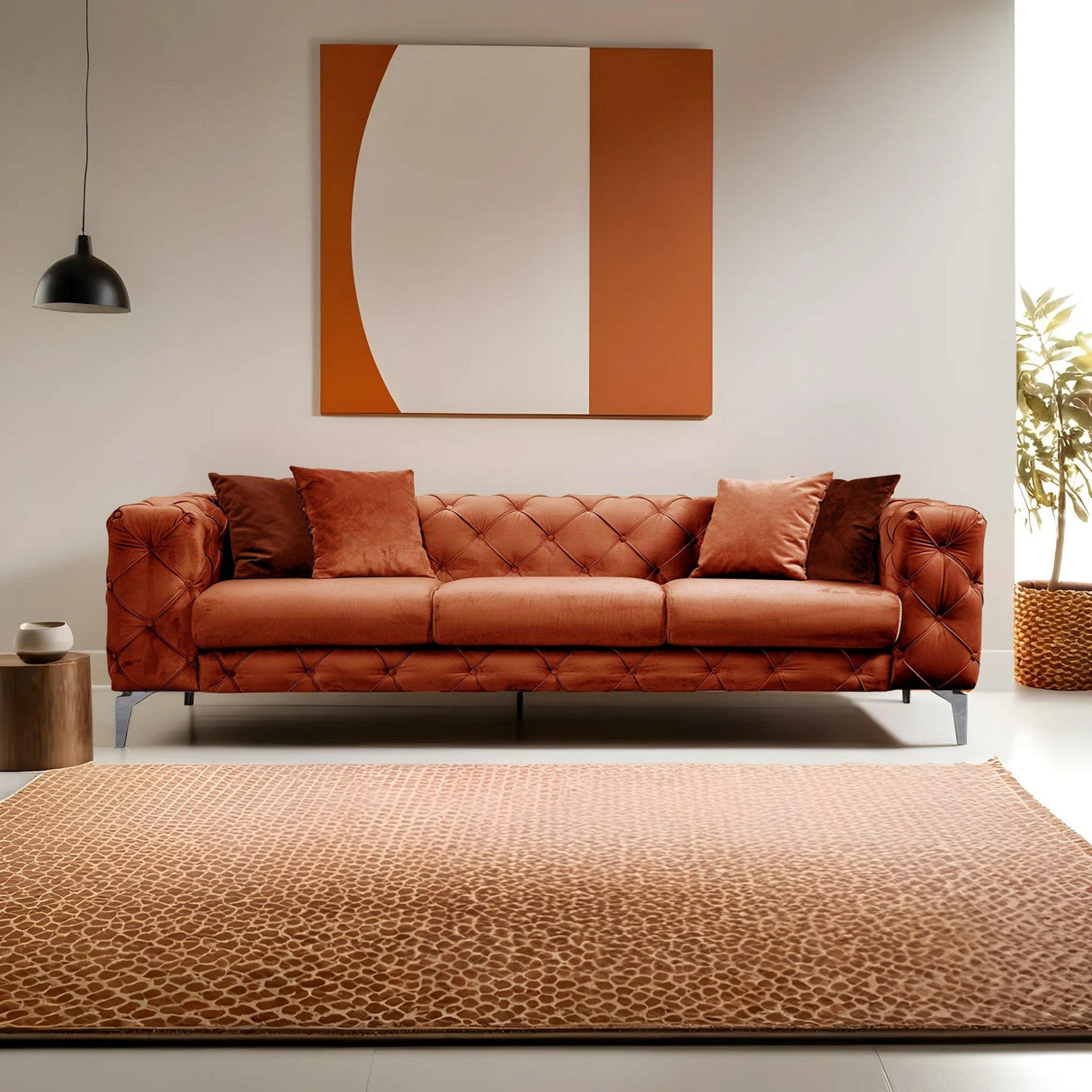 Canapea fixă Como, Diverse culori, Diverse configurații, Diverse dimensiuni - Portocaliu - 237x90x73 cm - 3 locuri | SKU: 569HLN1132 | Canapea fixă Como, varianta Portocaliu - 237x90x73 cm - 3 locuri, produs pentru amenajarea locuinței, disponibil online în România la CasaMob