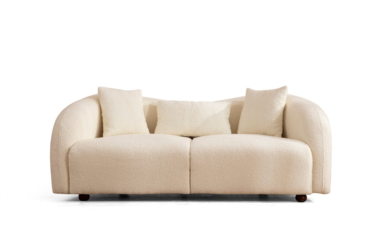 Canapea fixă Venedik, Crem, Diverse configurații, Diverse dimensiuni - 190x91x76 cm - 2 locuri | SKU: 569HLN1137 | Canapea fixă Venedik, Crem, varianta 190x91x76 cm - 2 locuri, produs pentru amenajarea locuinței, disponibil online în România la CasaMob