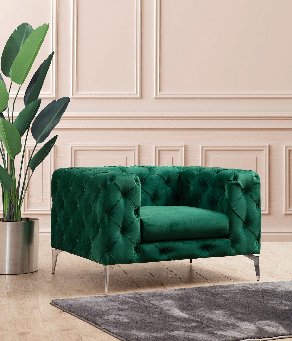 Fotoliu Chesterfield, 90x70x108 cm - Verde, SKU 569HLN1502
