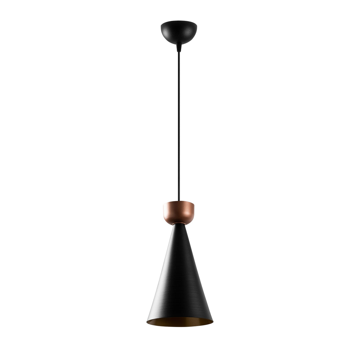 Lustră Dodo - 2491, Negru - Copper, Ø19x131 cm