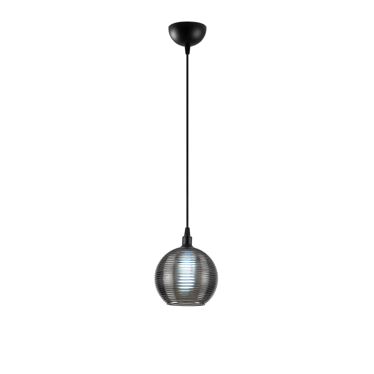 Lustră Muzo - 2121, Negru - Fumuriu, Ø15x110 cm