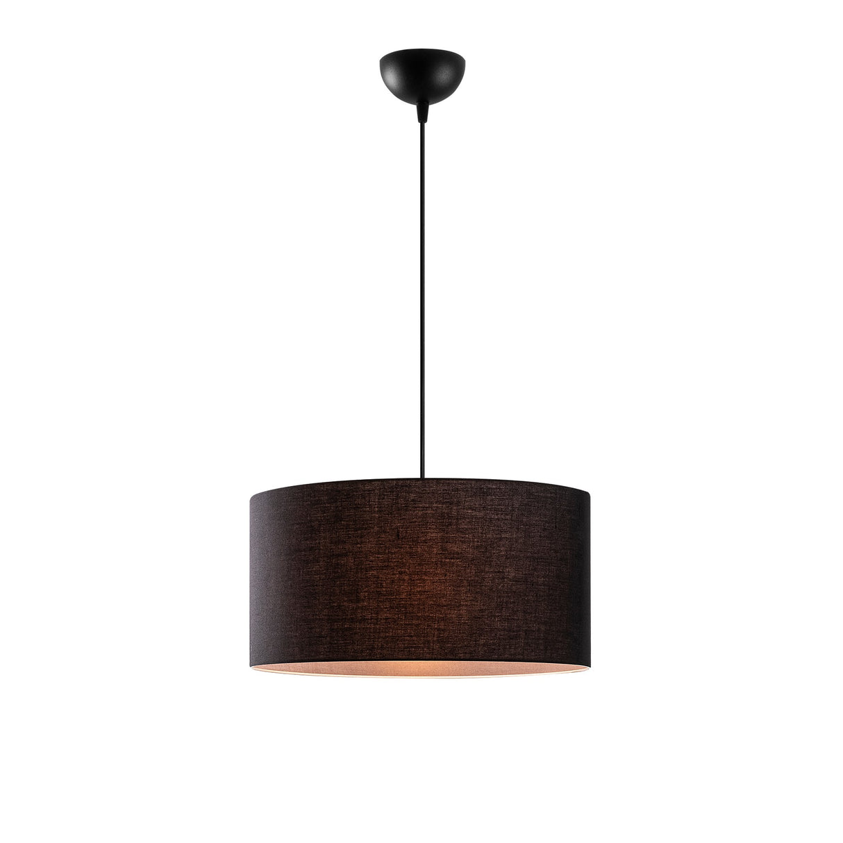 Lustră Abajur - 6440, Negru, Ø40x38 cm