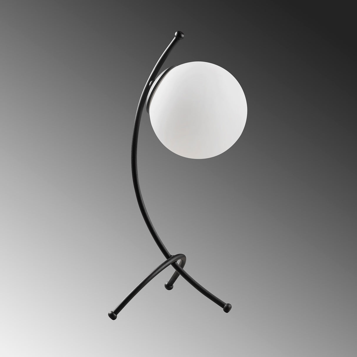 Veioză Yay - 5011, Negru - Alb, Ø15x43 cm