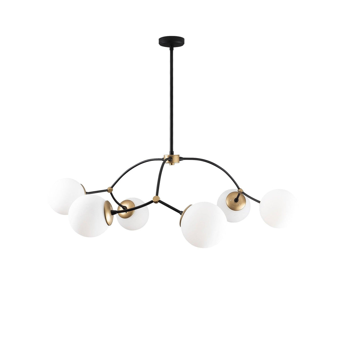 Lustra Kromozom Chandelier, Alb