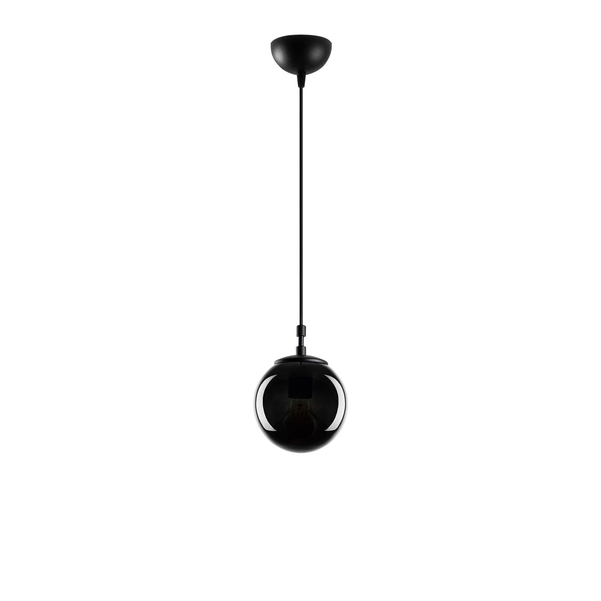Lustră Efe - 2155, Negru - Fumuriu, Ø15x110 cm